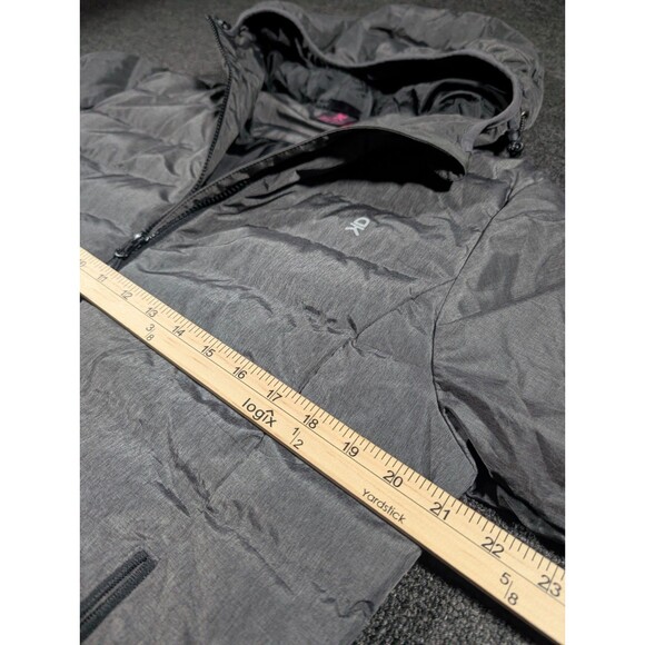 Little Donkey Andy Women's Large Waterproof Puffer Hooded Jacket Gray - Picture 6 of 7